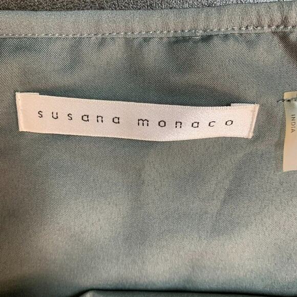 Susana Monaco Dress Women's Sz S Steel Grey Sequin Halter Short Trendy Party - Picture 8 of 14